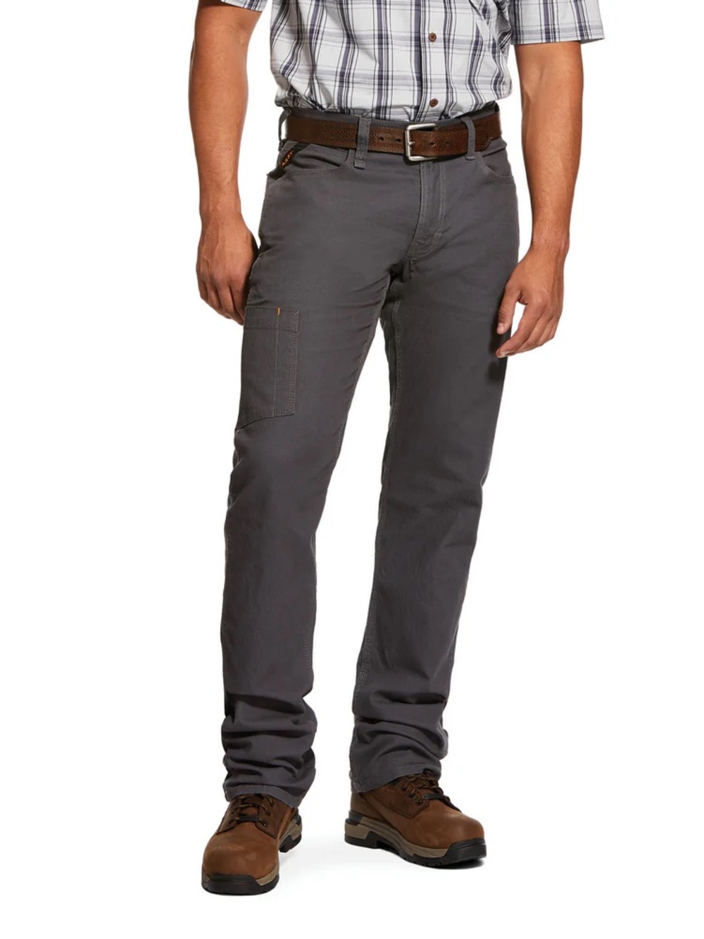 Ariat Rebar M4 DuraStretch Made Tough Straight Leg Gray Work Pants 32x30